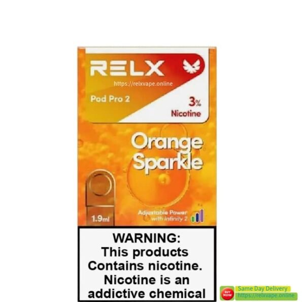 RELX Pod Pro 2 Orange Sparkle 3% in uae